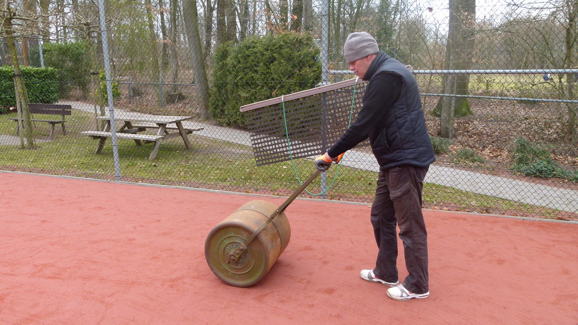 walsen roodzand kunstgras tennisbaan